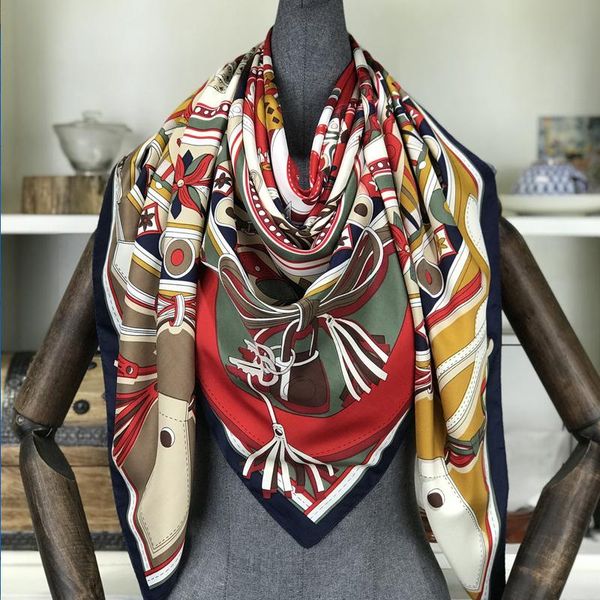 scarves 100% women for silk square shawls scarf plaid print foulard femme hijab echarpe bandana ladies design muffler 130*130cm, Blue;gray
scarves 100% women for silk square shawls scarf plaid print foulard femme hijab echarpe bandana ladies design muffler 130*130cm, Blue;gray