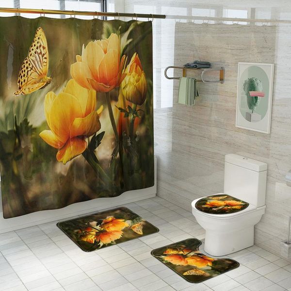 bath mats shower curtain with set non-slip bathroom rug scenic printed toilet rugs carpet machine washable mat
bath mats shower curtain with set non-slip bathroom rug scenic printed toilet rugs carpet machine washable mat