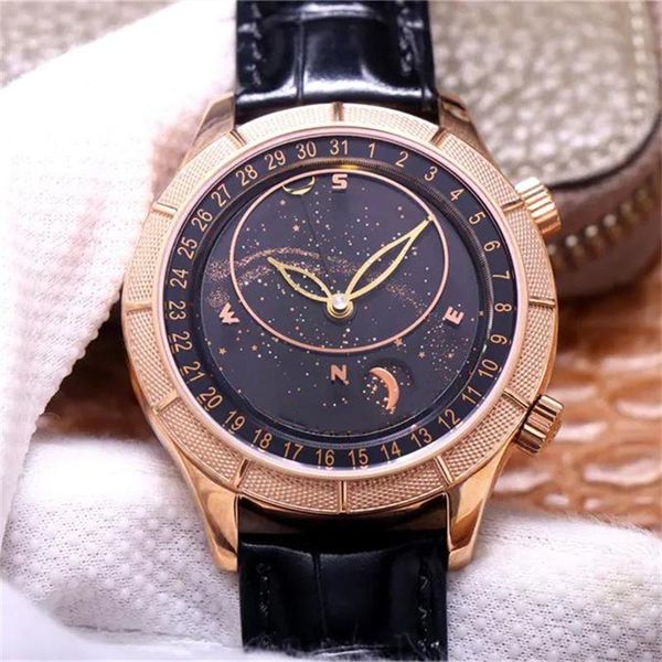 tz complex function starry sky series diamond watch 42*10mm pearl tuo automatic mechanical movement fine steel case leather strap mens watch, Slivery;brown
tz complex function starry sky series diamond watch 42*10mm pearl tuo automatic mechanical movement fine steel case leather strap mens watch, Slivery;brown