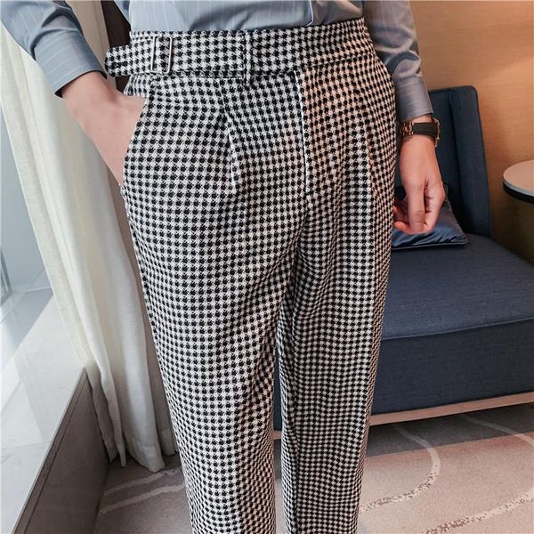 men's suits & blazers style business plaid formal wear cotton suit pants men clothing simple slim fit casual straight office tuxedo tro, White;black
men's suits & blazers style business plaid formal wear cotton suit pants men clothing simple slim fit casual straight office tuxedo tro, White;black