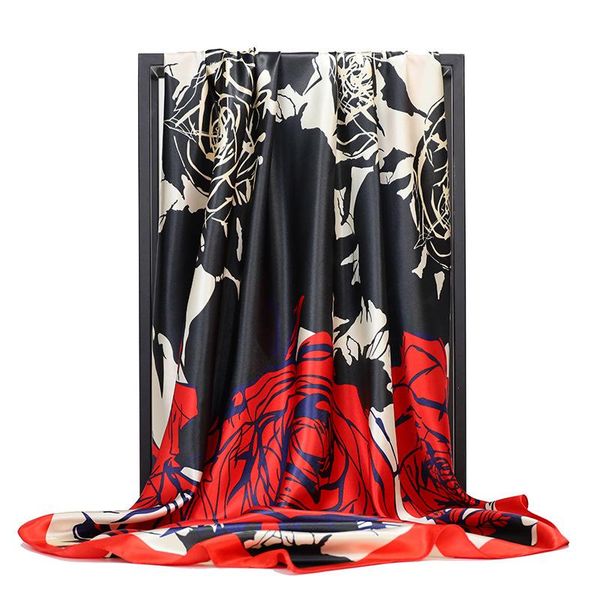 scarves fashion silk satin hijab scarf for women flower print square shawl scarfs female ladies wraps fj375, Blue;gray
scarves fashion silk satin hijab scarf for women flower print square shawl scarfs female ladies wraps fj375, Blue;gray