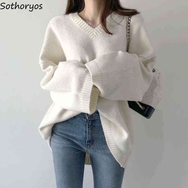 v-neck pullovers solid long sleeve loose all-match knitwear students all-match harajuku sweater korean white ulzzang soft winter y1110, White;black
v-neck pullovers solid long sleeve loose all-match knitwear students all-match harajuku sweater korean white ulzzang soft winter y1110, White;black