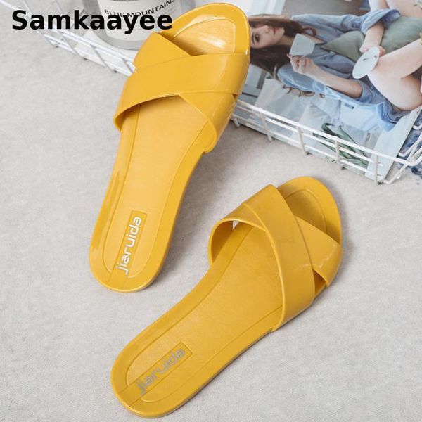 size 36-41 women slippers summer femmes jelly shoes slip on slides peep toe flats soft bottom non-slip mujer home chaussures y9, Black
size 36-41 women slippers summer femmes jelly shoes slip on slides peep toe flats soft bottom non-slip mujer home chaussures y9, Black