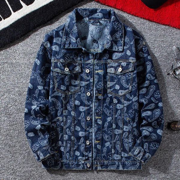 men's jackets 2021 printed slim denim jacket youth autumn workwear, Black;brown
men's jackets 2021 printed slim denim jacket youth autumn workwear, Black;brown