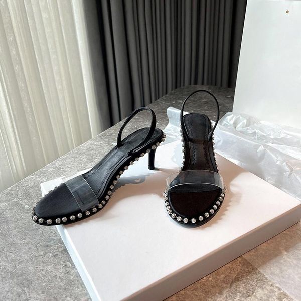 sandals 2021 summer round head open toe leather side air versatile women's shoes simple transparent pvc water drill back sandal, Black
sandals 2021 summer round head open toe leather side air versatile women's shoes simple transparent pvc water drill back sandal, Black