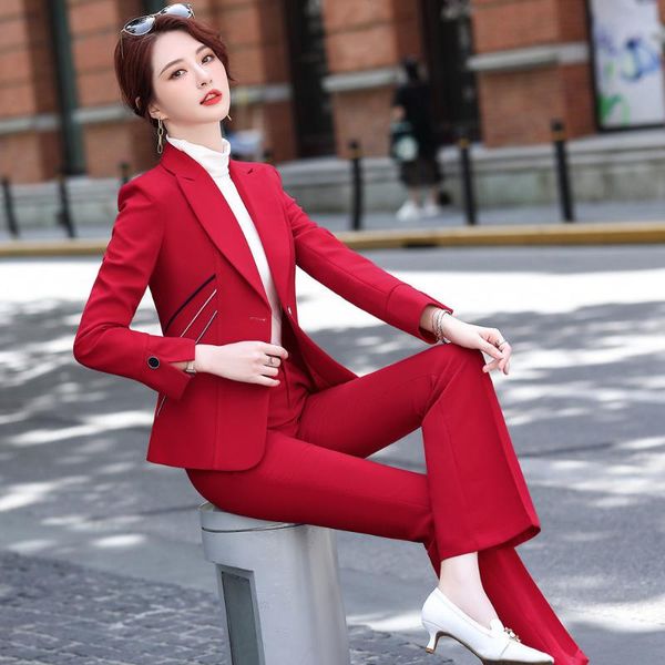 women's two piece pants 2021 spring autumn women office suit female solid button long sleeve blazer + flare trousers 2 set lady vintage, White
women's two piece pants 2021 spring autumn women office suit female solid button long sleeve blazer + flare trousers 2 set lady vintage, White