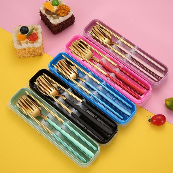 stainless steel cutlery set flatware with case reusable travel portable tableware dinnerware sets
stainless steel cutlery set flatware with case reusable travel portable tableware dinnerware sets