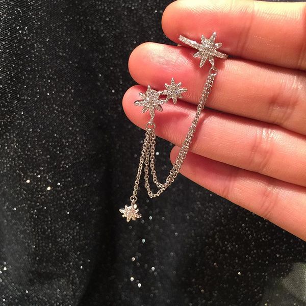 clip-on & screw back s925 delicate cubic zirconia star earrings fashion women jewelry white gold color crystal ear clip with clips, Silver
clip-on & screw back s925 delicate cubic zirconia star earrings fashion women jewelry white gold color crystal ear clip with clips, Silver