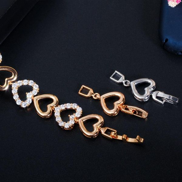 est jewery skeleton love shape women wrist bracelet set with cubic zirconia lady chains charm bracelets, Golden;silver
est jewery skeleton love shape women wrist bracelet set with cubic zirconia lady chains charm bracelets, Golden;silver