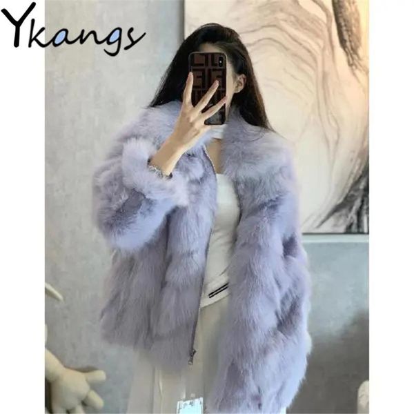 women's fur & faux korean style purple plush short coat elegant sweet fake jacket harajuku autumn winter thick warm solid vintage parka, Black
women's fur & faux korean style purple plush short coat elegant sweet fake jacket harajuku autumn winter thick warm solid vintage parka, Black
