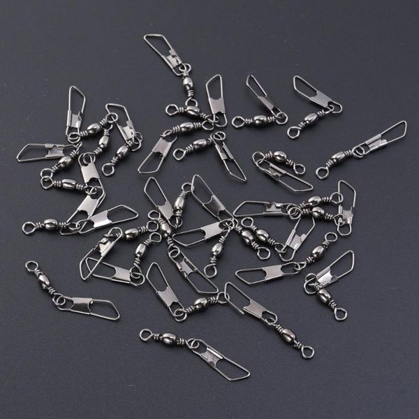 fishing connector swivels barrel swivel rolling ball bearing clip (pattern a, black) hooks
fishing connector swivels barrel swivel rolling ball bearing clip (pattern a, black) hooks
