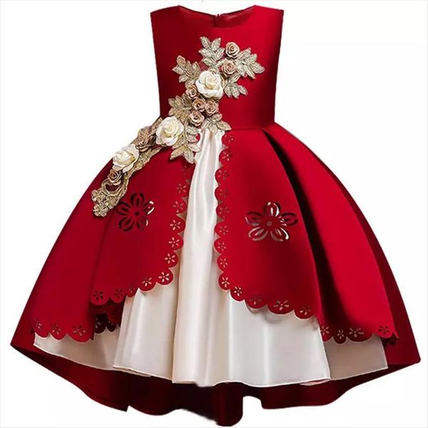 christmas kids for girls princess girl dress elegant flower wedding children evening party vestido infantil, Red;yellow
christmas kids for girls princess girl dress elegant flower wedding children evening party vestido infantil, Red;yellow