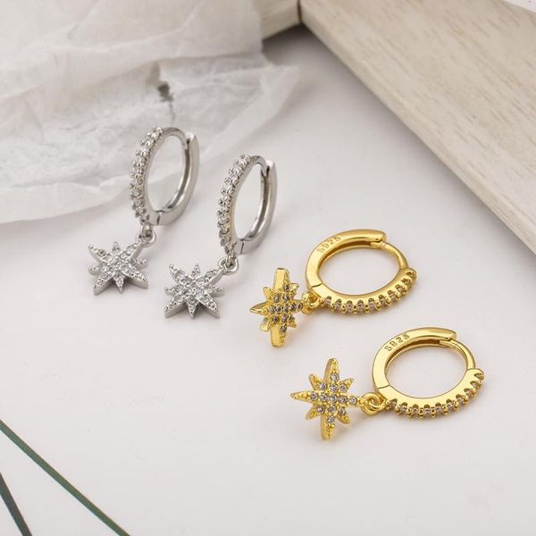 hoop & huggie enshir 925 sterling silver zircon star earrings female girl fashion shiny handmade ear jewelry, Golden;silver
hoop & huggie enshir 925 sterling silver zircon star earrings female girl fashion shiny handmade ear jewelry, Golden;silver