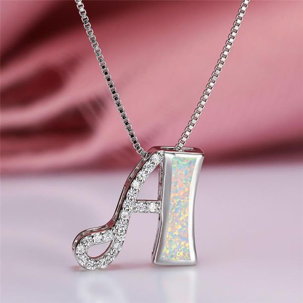pendant necklaces cute female opal letter a-z necklace classic silver color chain for women trendy crystal stone wedding
pendant necklaces cute female opal letter a-z necklace classic silver color chain for women trendy crystal stone wedding