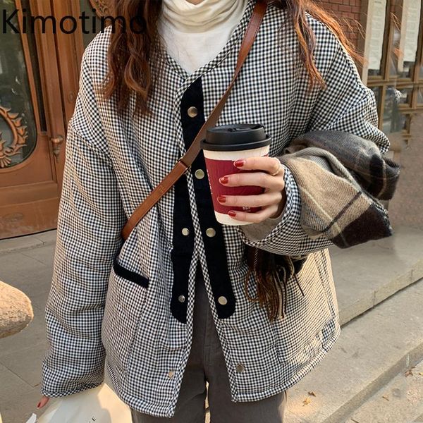women's jackets kimotimo fashion plaid coats women korean chic retro o-neck both sides wear lamb wool jacket autumn winter all-match lo, Black;brown
women's jackets kimotimo fashion plaid coats women korean chic retro o-neck both sides wear lamb wool jacket autumn winter all-match lo, Black;brown
