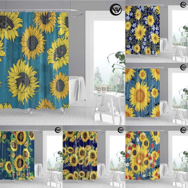 shower curtains luxury printing polyester sunflower blue el bathroom curtains, waterproof flower bath bathtub curtains/
shower curtains luxury printing polyester sunflower blue el bathroom curtains, waterproof flower bath bathtub curtains/