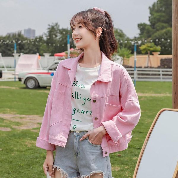autumn winter pink coats and jackets women cusual loose yellow baseball jacket jaqueta feminina long sleeve jean purple women's, Black;brown
autumn winter pink coats and jackets women cusual loose yellow baseball jacket jaqueta feminina long sleeve jean purple women's, Black;brown