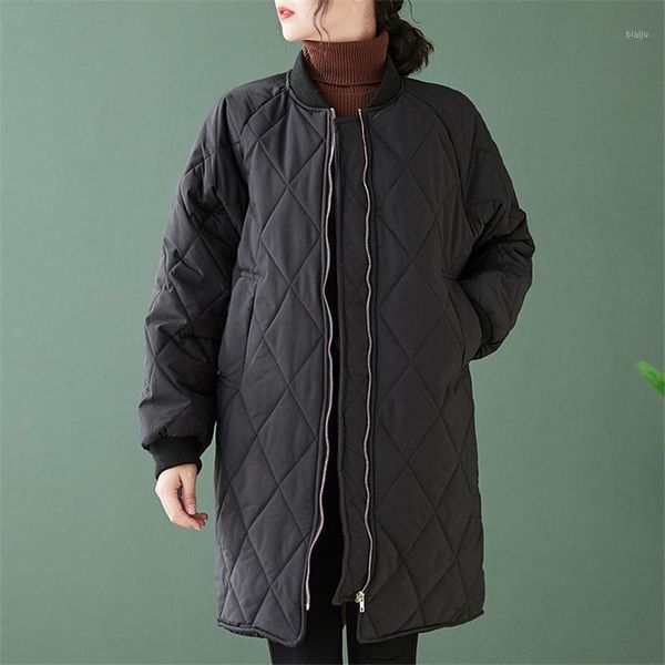 johnature women black casual zipper winter parkas 2021 loose female clothes pockets thick warm stand long women's down
johnature women black casual zipper winter parkas 2021 loose female clothes pockets thick warm stand long women's down