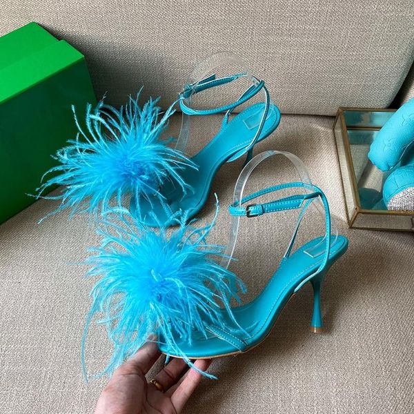 sandals luxury women shoes ostrich hair high heels summer flip flops chaussures ladies party gladiator sandalias red feather, Black
sandals luxury women shoes ostrich hair high heels summer flip flops chaussures ladies party gladiator sandalias red feather, Black