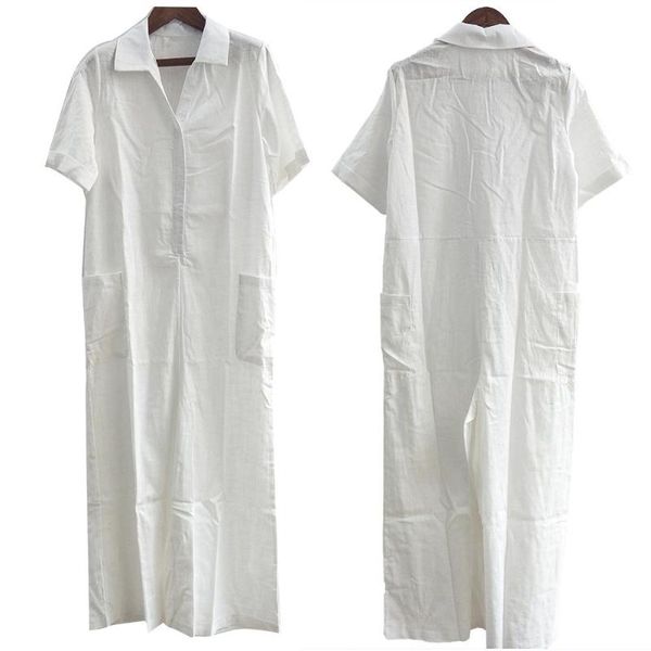 gym clothing women solid color v neck short sleeve buttons pockets loose jumpsuit overall, White;black
gym clothing women solid color v neck short sleeve buttons pockets loose jumpsuit overall, White;black