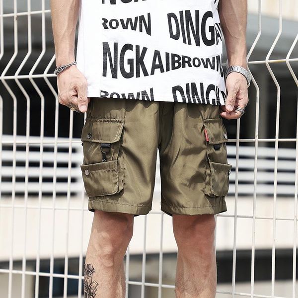 men's shorts hip hop multi pockets baggy streetwear mens summer casual short pants 2021 fashion brand male jogger fitness trousers, White;black
men's shorts hip hop multi pockets baggy streetwear mens summer casual short pants 2021 fashion brand male jogger fitness trousers, White;black