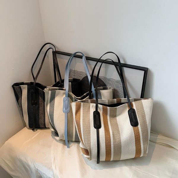 evening bags simple female canvas shoulder large capacity vacation tote travel handbags ladies stripes printing
evening bags simple female canvas shoulder large capacity vacation tote travel handbags ladies stripes printing