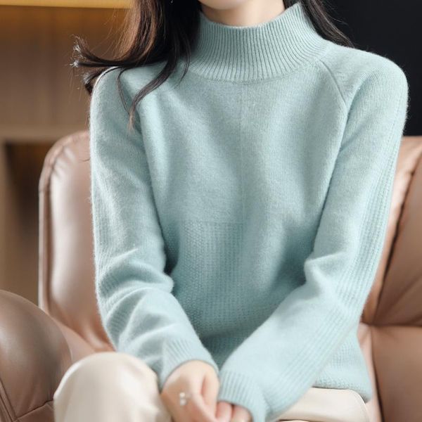 women's sweaters cashmere sweater ladies half high neck pullover casual knitted 100% pure wool autumn and winter plus size women jacke, White;black
women's sweaters cashmere sweater ladies half high neck pullover casual knitted 100% pure wool autumn and winter plus size women jacke, White;black