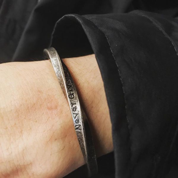 bangle retro tide brand bracelet men's personality female titanium steel open hip hop rose gold jewelry gift, Black
bangle retro tide brand bracelet men's personality female titanium steel open hip hop rose gold jewelry gift, Black