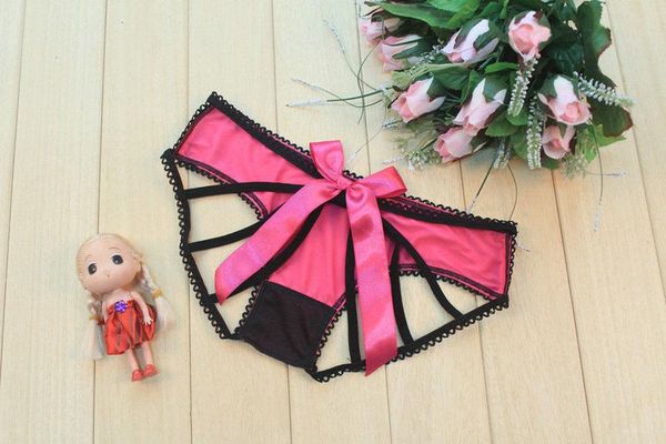 women's panties 5pcs/lot briefs hollow out bandage ladies underwear lace lingerie women crotchless thong, Black;pink
women's panties 5pcs/lot briefs hollow out bandage ladies underwear lace lingerie women crotchless thong, Black;pink