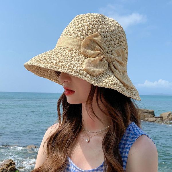 wide brim hats wardrobe girl 2021 womans korean fashion woven straw hat, bowknot sunshade, sunscreen, breathable, foldable pure bucket, Blue;gray
wide brim hats wardrobe girl 2021 womans korean fashion woven straw hat, bowknot sunshade, sunscreen, breathable, foldable pure bucket, Blue;gray