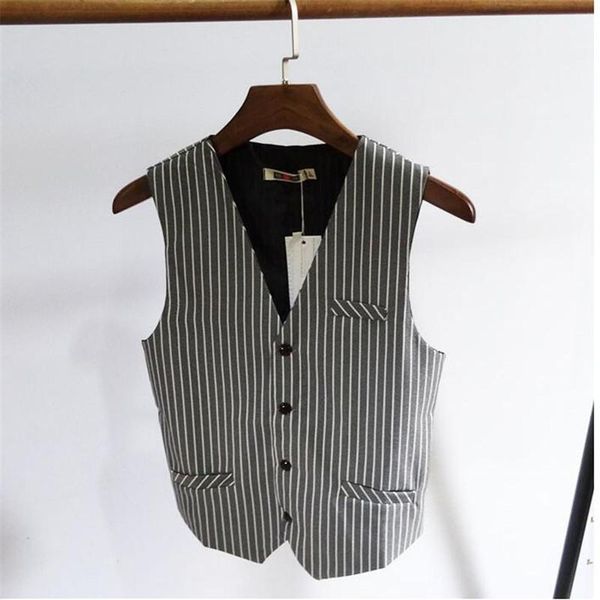 men's vests 2021 vest striped formal gray black british style wedding suits groom tuxedos for male a3494, Black;white
men's vests 2021 vest striped formal gray black british style wedding suits groom tuxedos for male a3494, Black;white