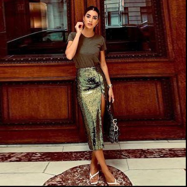 born to stand out womens skirts glittering high waist green sequin custom made casual slit mid calf fashion party maxi, Black
born to stand out womens skirts glittering high waist green sequin custom made casual slit mid calf fashion party maxi, Black