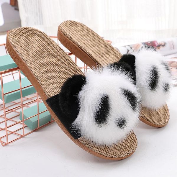 slippers platform sandals women 2021 flat summer bow linen antiskid female indoor shoes fur slides, Black
slippers platform sandals women 2021 flat summer bow linen antiskid female indoor shoes fur slides, Black