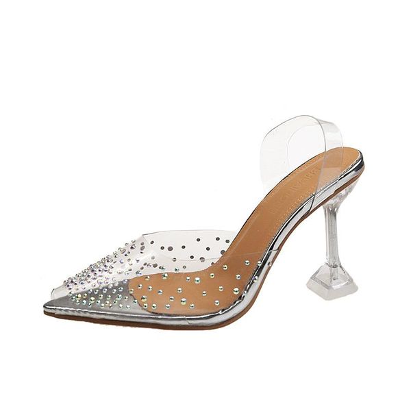 dress shoes transparent pvc sandals women pointed clear crystal cup high heel stilettos pumps summer peep toe size 43, Black
dress shoes transparent pvc sandals women pointed clear crystal cup high heel stilettos pumps summer peep toe size 43, Black
