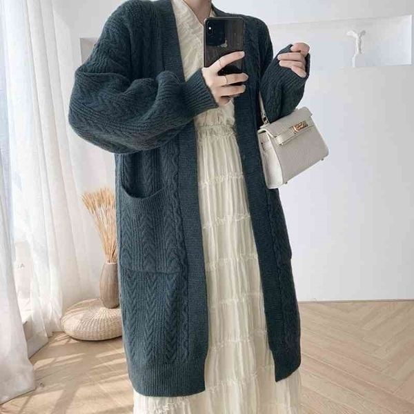 sweater coat women's sweater 2021 spring and autumn new versatile loose outer wear korean version foreign style long large cardigan, Black
sweater coat women's sweater 2021 spring and autumn new versatile loose outer wear korean version foreign style long large cardigan, Black