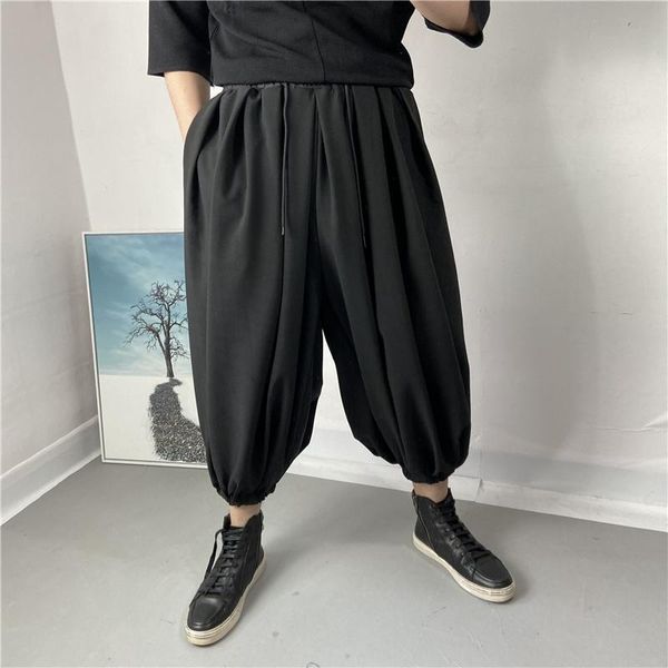Men's Pants Spring And Autumn Men's Elastic Waist Band Wide Leg Harun Fashion Knickerbockers Radish, Black
Men's Pants Spring And Autumn Men's Elastic Waist Band Wide Leg Harun Fashion Knickerbockers Radish, Black