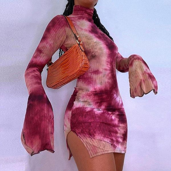 casual dresses summer tie-dye print side split women mini dress long flare sleeve bodycon female 2021 streetwear slim lady clothes, Black;gray
casual dresses summer tie-dye print side split women mini dress long flare sleeve bodycon female 2021 streetwear slim lady clothes, Black;gray