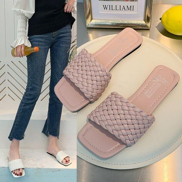 slippers women's shoes 2021 summer braided toe sandal women wear flat outside the woman lovely cute, Black
slippers women's shoes 2021 summer braided toe sandal women wear flat outside the woman lovely cute, Black