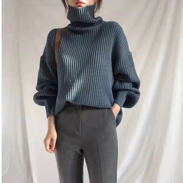 sweaters fashionable high-necked elegant turtleneck women's winter gowns jersey jumpers, White;black
sweaters fashionable high-necked elegant turtleneck women's winter gowns jersey jumpers, White;black