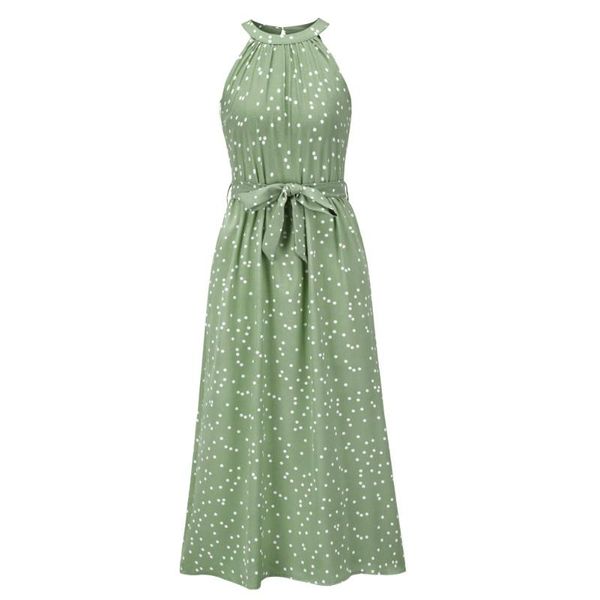 casual dresses women a line ruffle hem halter neck long maxi dress sleeveless fashion spring summer loose daily with belt polka dot, Black;gray
casual dresses women a line ruffle hem halter neck long maxi dress sleeveless fashion spring summer loose daily with belt polka dot, Black;gray