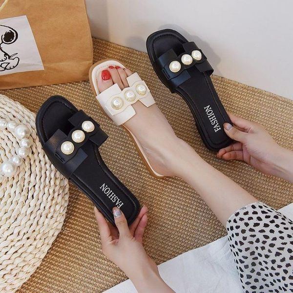 slippers women fashion pearl design elegant flat shoes 2021 sell well korean version beige low heel ladies flip flop casual, Black
slippers women fashion pearl design elegant flat shoes 2021 sell well korean version beige low heel ladies flip flop casual, Black