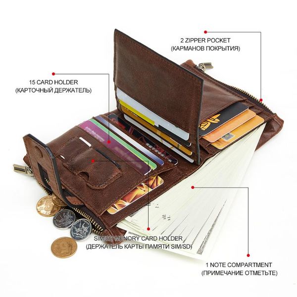 wallets brand men with coin pocket cow leather wallet money bag fashion male purse carteira masculia card holder, Red;black
wallets brand men with coin pocket cow leather wallet money bag fashion male purse carteira masculia card holder, Red;black