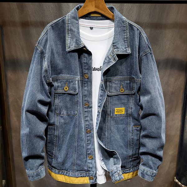 men's jackets spring autumn hong kong style denim jacket men's brand handsome denim gown male korean trendy clothes w1h1, Black;brown
men's jackets spring autumn hong kong style denim jacket men's brand handsome denim gown male korean trendy clothes w1h1, Black;brown