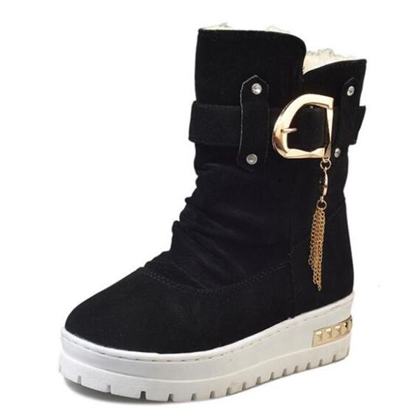 boots drop women's snow winter flat bottom tube slip plus velvet warm cotton shoes women zapatos mujer, Black
boots drop women's snow winter flat bottom tube slip plus velvet warm cotton shoes women zapatos mujer, Black