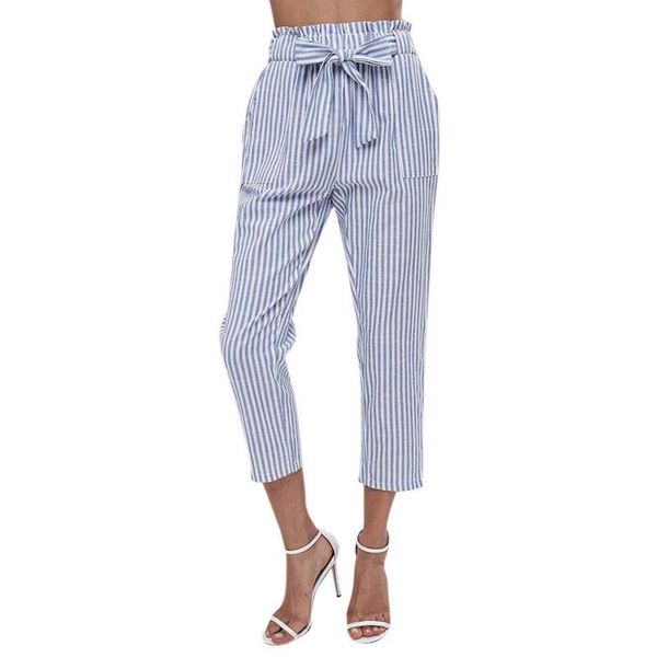 women's pants & capris bow tie belt stripe harem autumn women sweet elastic waist pockets slim pant ankle-length casual high trousers, Black;white
women's pants & capris bow tie belt stripe harem autumn women sweet elastic waist pockets slim pant ankle-length casual high trousers, Black;white