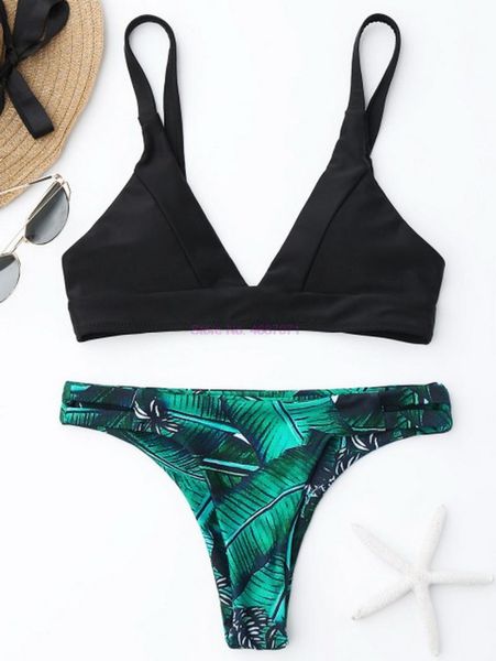 women's swimwear by dhl 100pcs women swimsuit bathing suit push up leaf print plunge thong bikini set biquinis brazilian beachwear, White;black
women's swimwear by dhl 100pcs women swimsuit bathing suit push up leaf print plunge thong bikini set biquinis brazilian beachwear, White;black