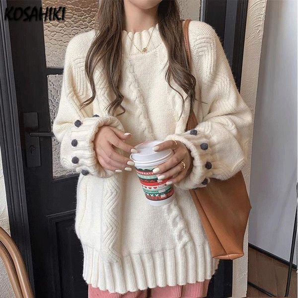 women's sweaters kosahiki pullover women all match sweater o-neck knitted knitwear casual spring autumn 2021 female clothing ins jumper, White;black
women's sweaters kosahiki pullover women all match sweater o-neck knitted knitwear casual spring autumn 2021 female clothing ins jumper, White;black
