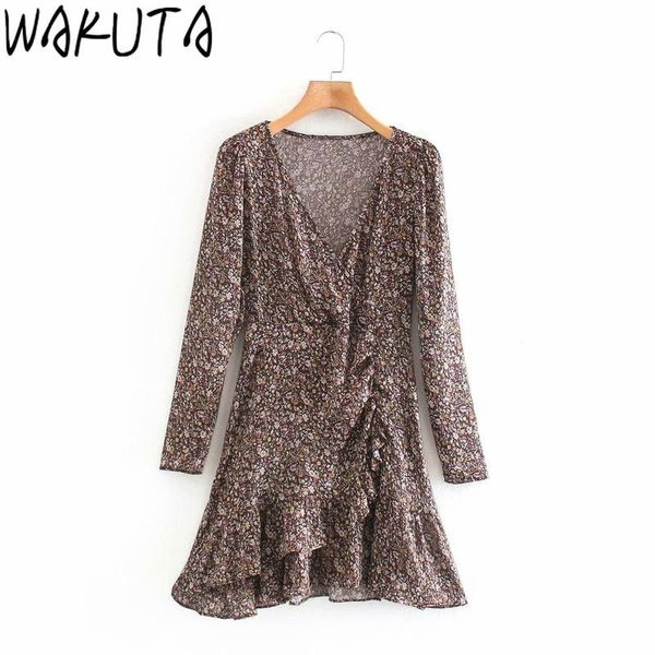 dress women fashion printing ruffles cross v neck slim high waist evening party mini autumn 2021 casual dresses, Black;gray
dress women fashion printing ruffles cross v neck slim high waist evening party mini autumn 2021 casual dresses, Black;gray
