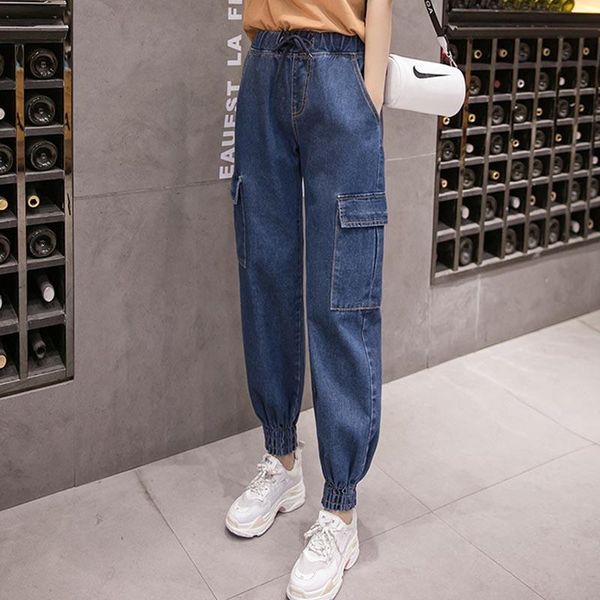 women's jeans normov 2021 spring and autumn pocket women blue pencil pants sweet high waist elastic loose full length
women's jeans normov 2021 spring and autumn pocket women blue pencil pants sweet high waist elastic loose full length