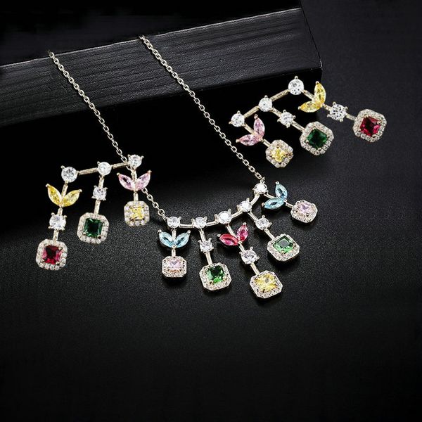 jewelry sets sinzry new luxury shinning cubic zircon chokers necklace earring fashion for women, Black
jewelry sets sinzry new luxury shinning cubic zircon chokers necklace earring fashion for women, Black
